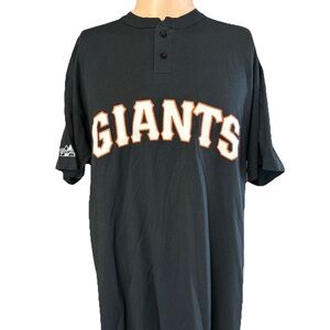 NEW Vintage 90’s Majestic San Francisco Giants Black Jersey Shirt Size XL Mens